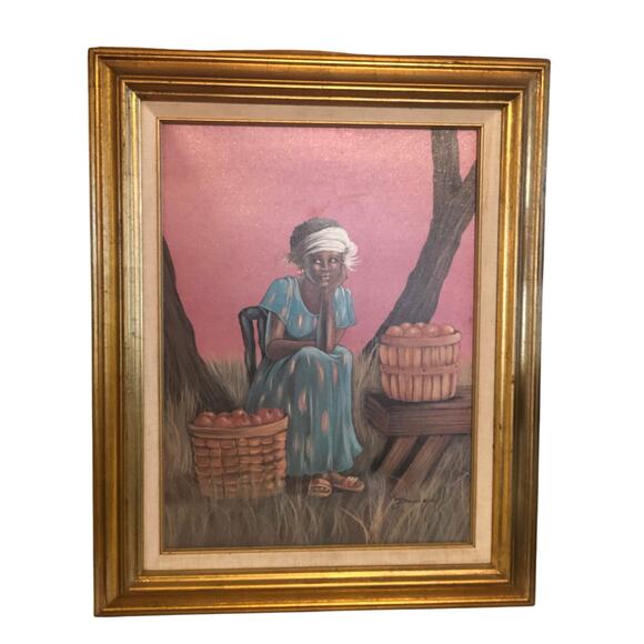 Vintage 1997 Lithograph Elaine Dunghill Fruitful Thoughts 21x17 - Picture 1 of 11